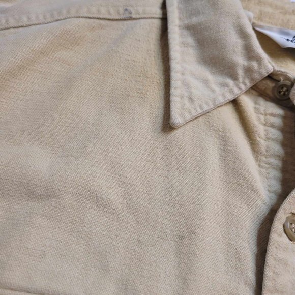 2377 Woolrich Yellow Men's LS Flannel Button Down Size XL - Picture 5 of 7